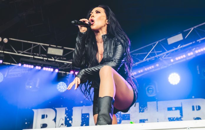 Carla Harvey of the American metal band Butcher Babies performs in concert during Resurrection Fest 2023 on June 29, 2023 in Viveiro, Spain