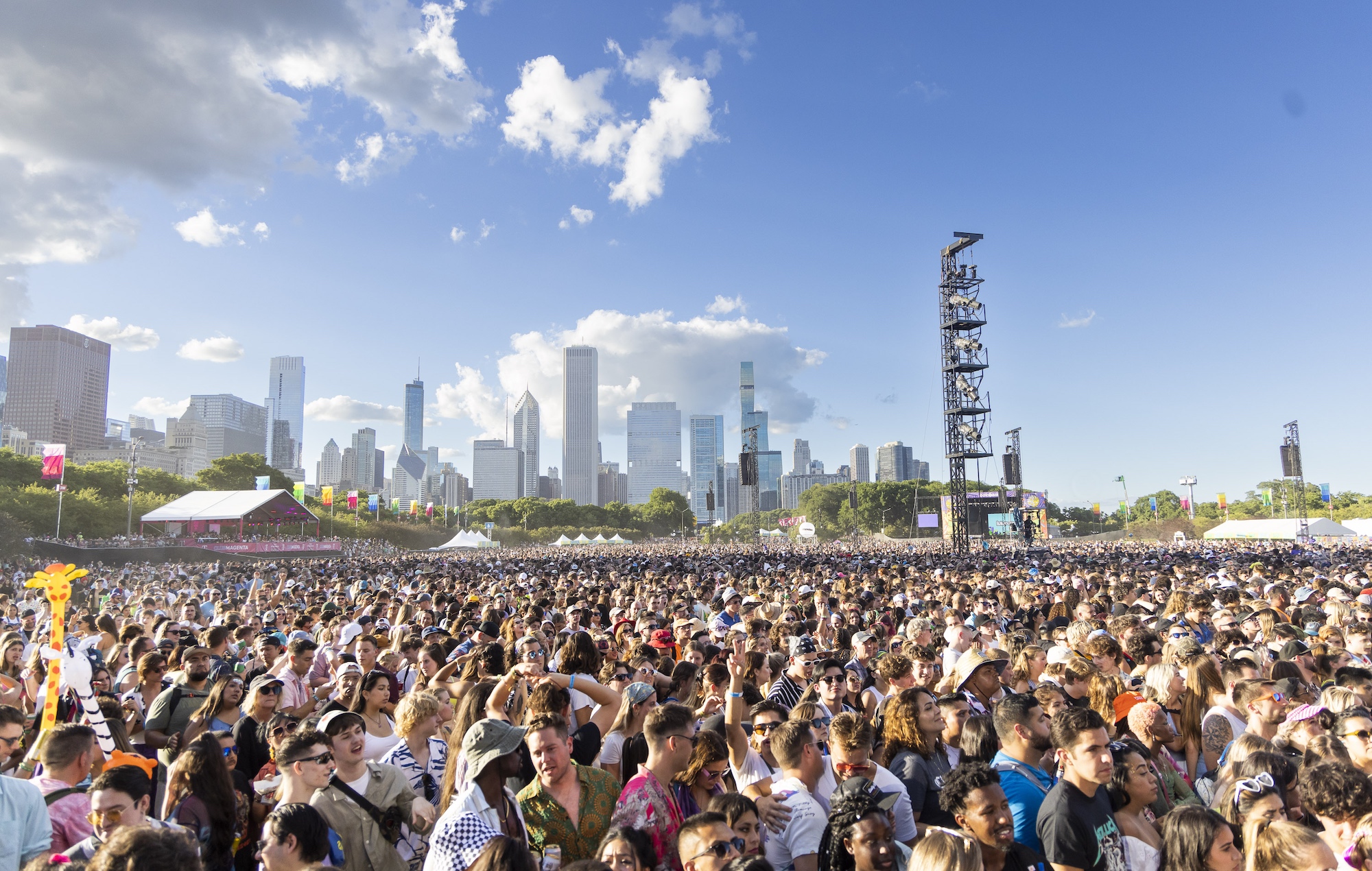 The crowd at Lollapalooza 2022