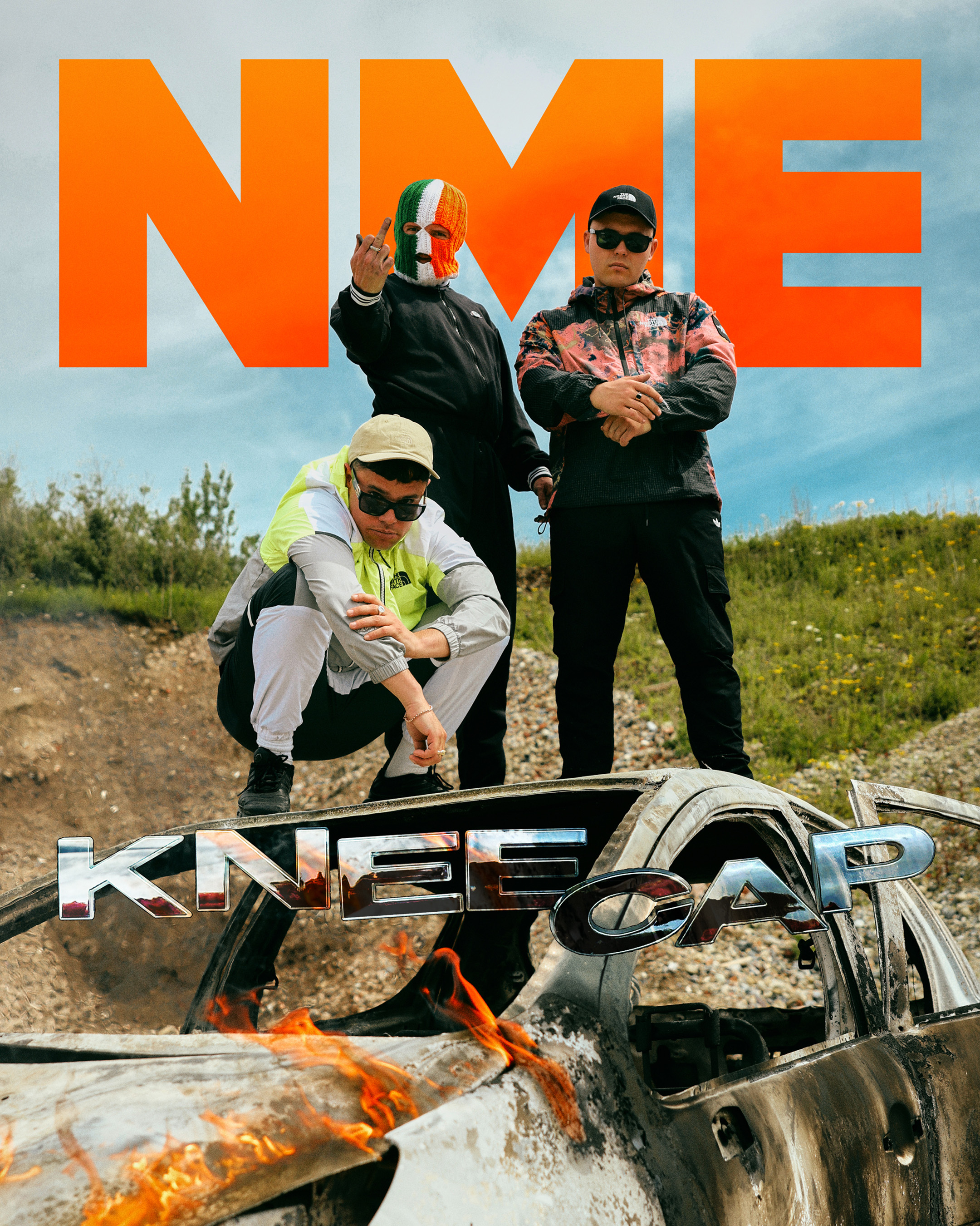 Kneecap on The Cover of NME (2024), photo by Joseph Bishop