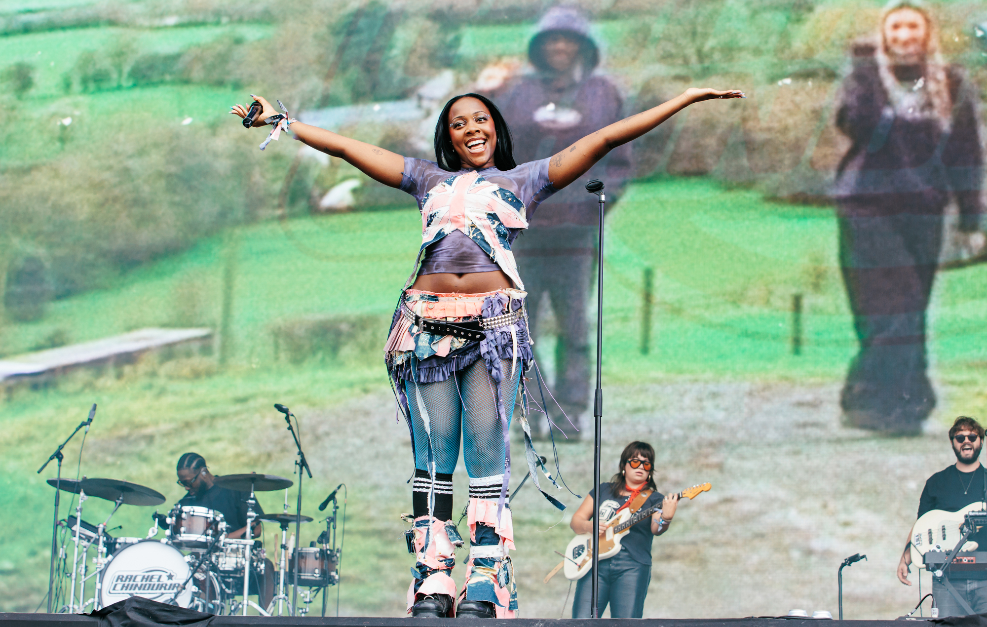 Rachel Chinouriri live at Glastonbury 2024, photo by Andy Ford