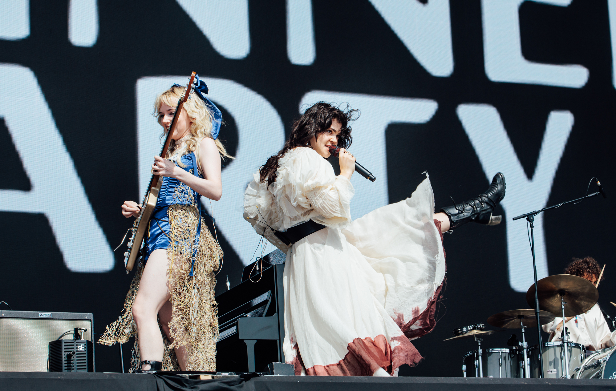 The Last Dinner Party live at Glastonbury 2024, photo by Andy Ford